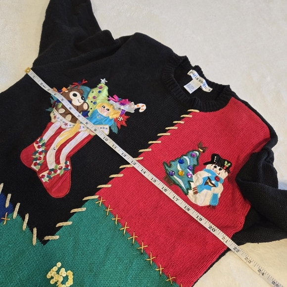 Paris Smith Christmas Sweater Medium Women's Vintage Knit - Picture 11 of 16